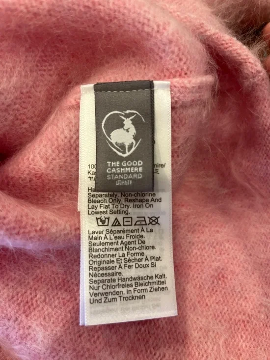 J. CREW Sweet Hibiscus Brushed Cashmere Rollneck Sweater - Picture 4 of 5